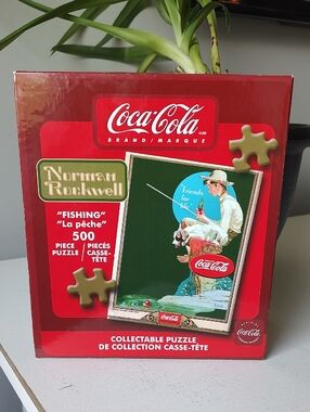 Brand New Made In U.S.A. Coca-Cola Norman Rockwell 500 Piece Collectible Puzzle
